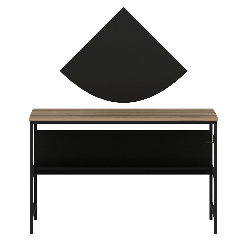 Jomix Wooden Laptop Desk in Dore Black and Oak