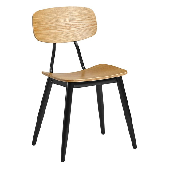 Product photograph of Jona Wooden Dining Chair In Ply Oak from Furniture in Fashion