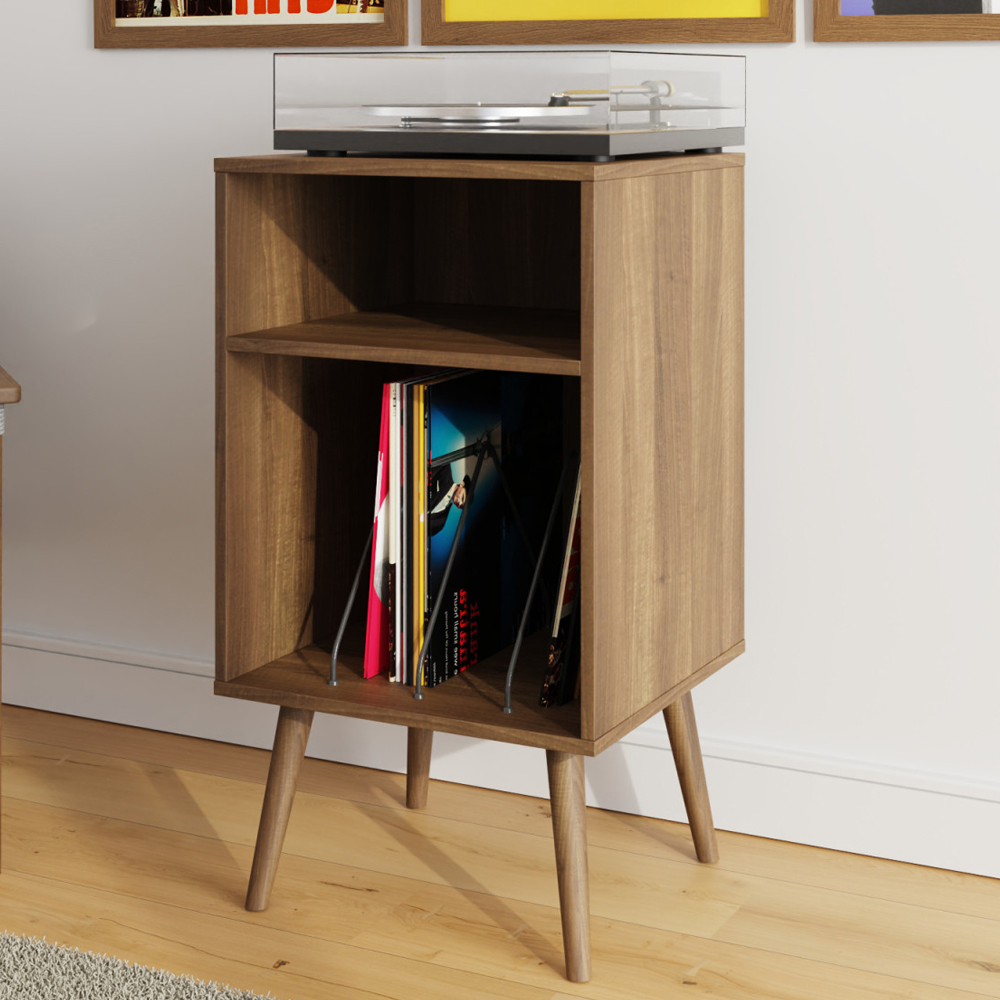Jordan Fabric Home And Office Cabinet With 2 Shelves In Walnut