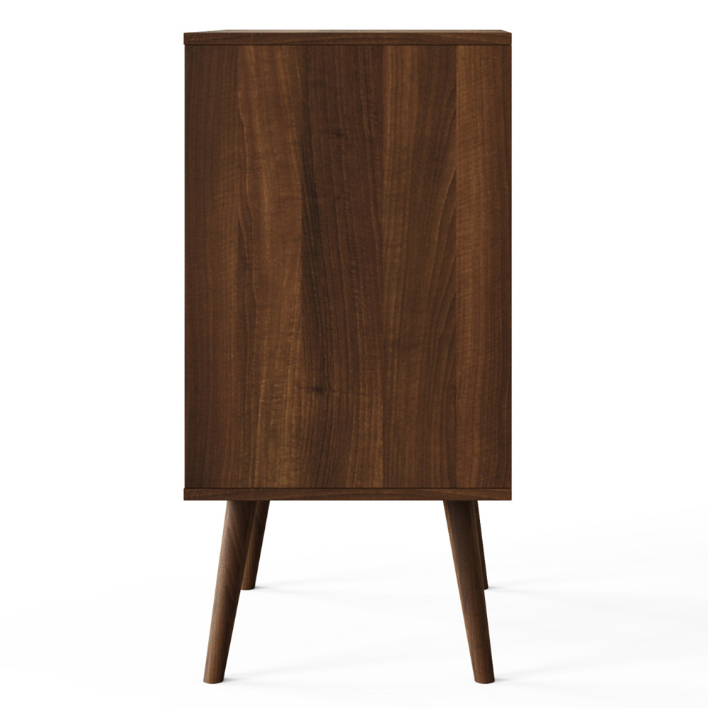 Jordan Fabric Home And Office Cabinet With 2 Shelves In Walnut