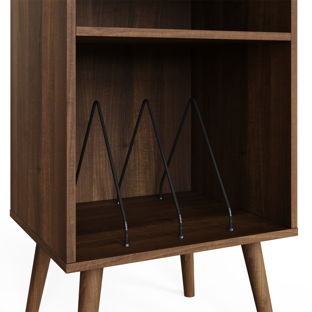 Jordan Fabric Home And Office Cabinet With 2 Shelves In Walnut