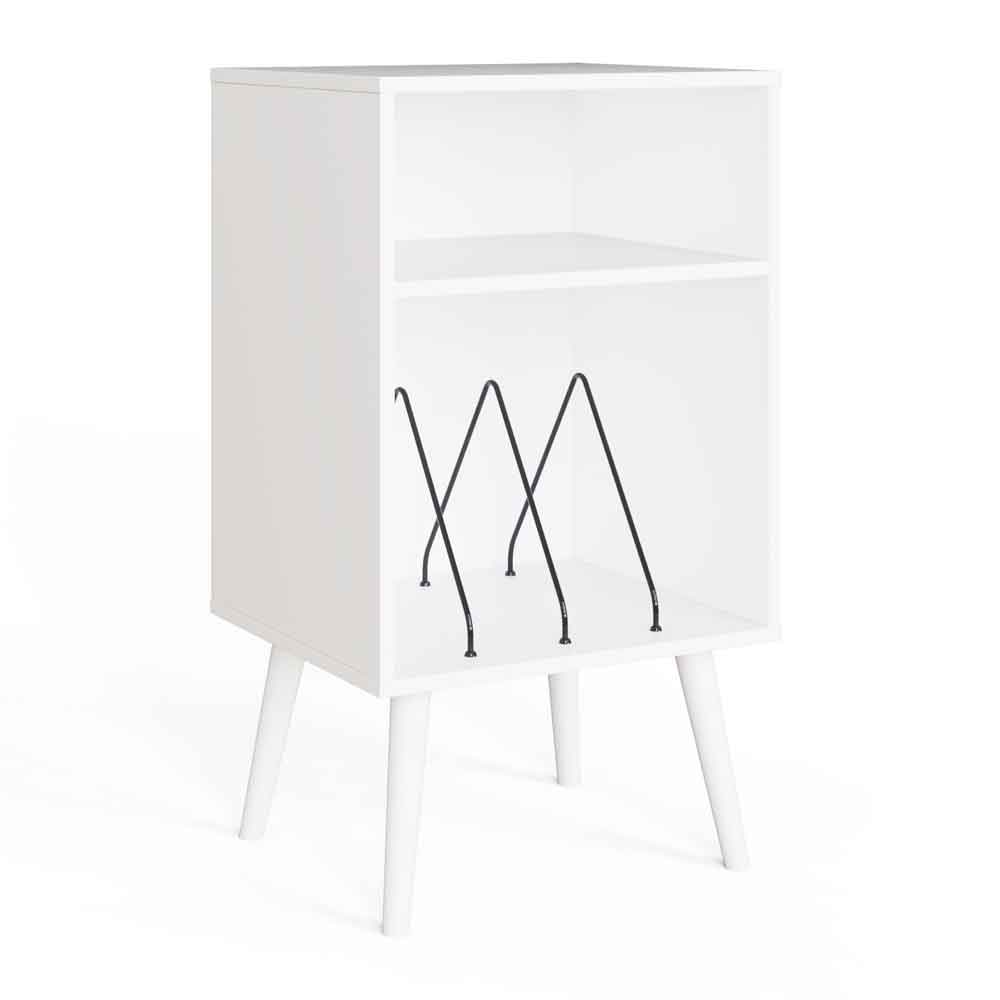 Jordan Fabric Home And Office Cabinet With 2 Shelves in White