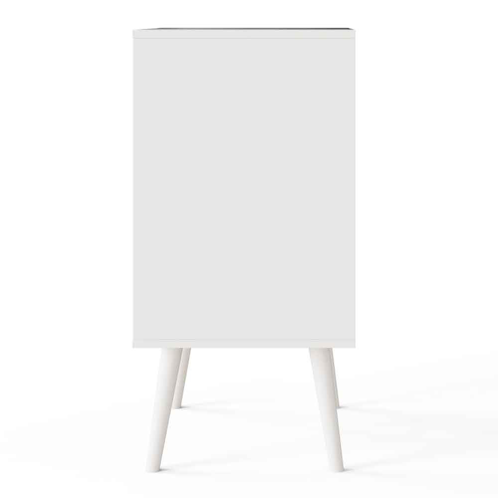 Jordan Fabric Home And Office Cabinet With 2 Shelves in White