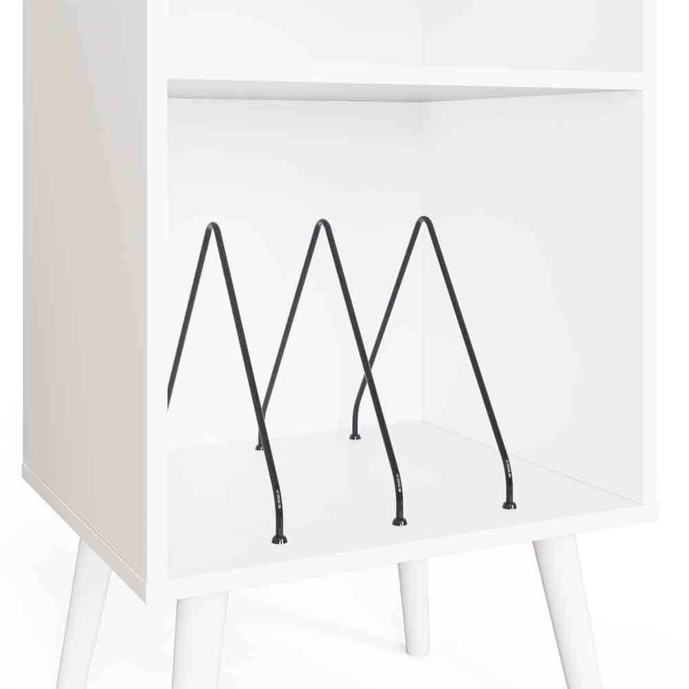 Jordan Fabric Home And Office Cabinet With 2 Shelves in White