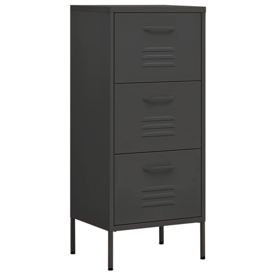 Jordan Steel Storage Cabinet With 3 Drawers In Anthracite