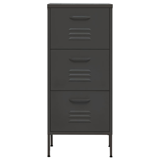Jordan Steel Storage Cabinet With 3 Drawers In Anthracite