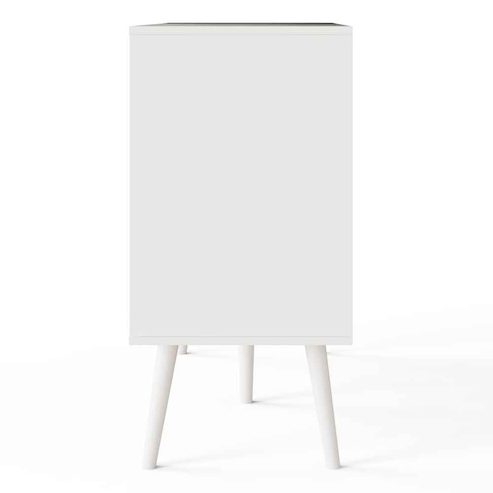 Jordan Wooden Office Filing Cabinet with 2 Drawers in White