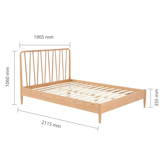 Jordan Wooden Super King Bed In Oak