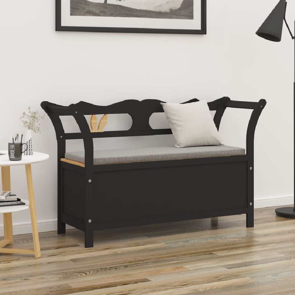 Read more about Jorden wooden hallway seating bench in black