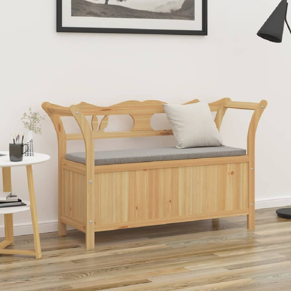 Read more about Jorden wooden hallway seating bench in brown