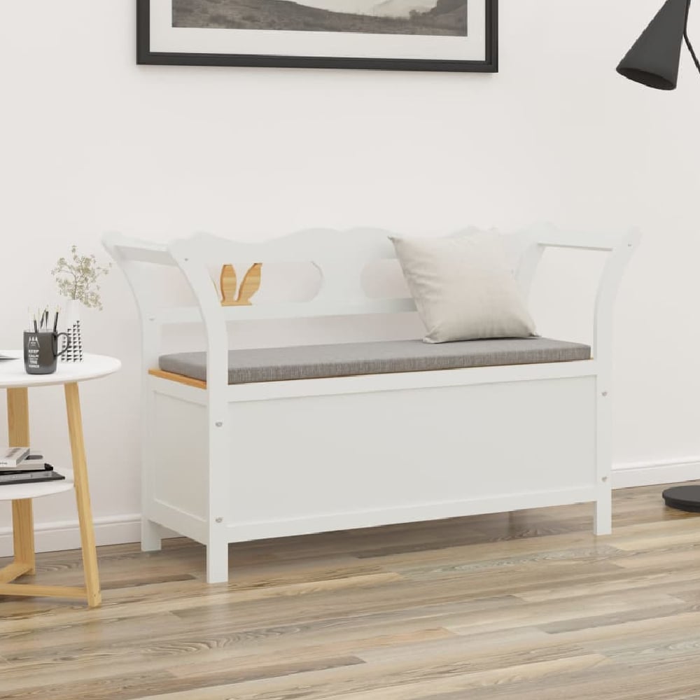 Read more about Jorden wooden hallway seating bench in white and oak