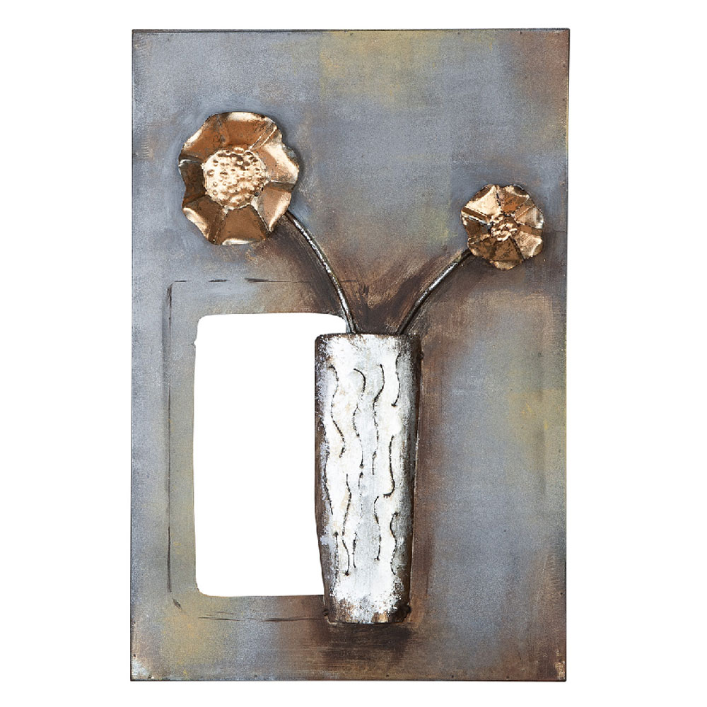 Jorlano Metal Set Of 3 Wall Art in Grey and Silver