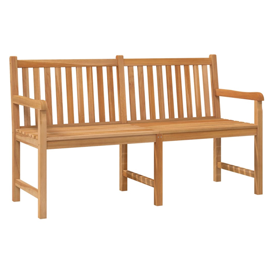 Jota 150cm Wooden Garden Seating Bench In Natural_2