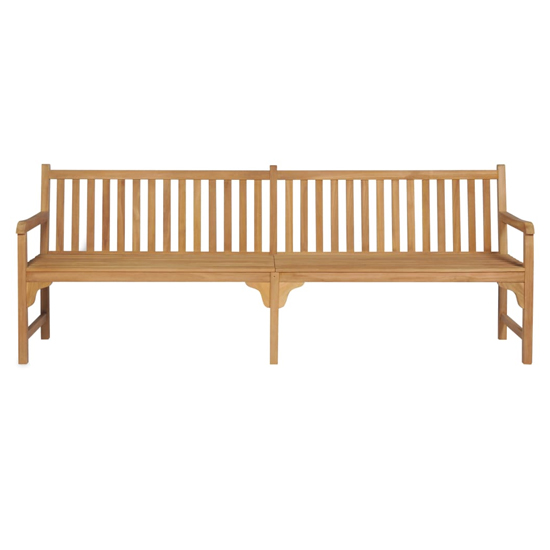 Jota 228cm Wooden Garden Seating Bench In Natural