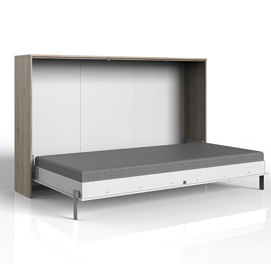 Juist Wooden Horizontal Foldaway Double Bed In San Remo Oak