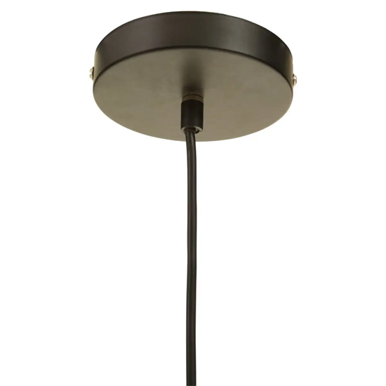 Julia Rattan Ceiling Pendant Light In Black