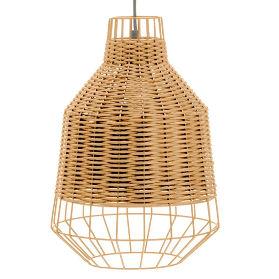 Julia Rattan Ceiling Pendant Light In Natural