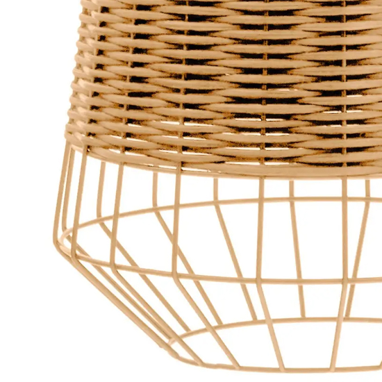 Julia Rattan Ceiling Pendant Light In Natural