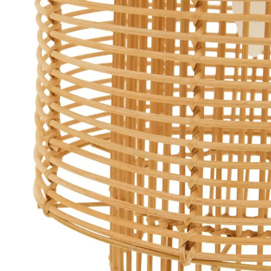 Julia Rattan Overlapping Ceiling Pendant Light In Natural