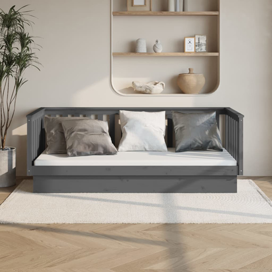 Read more about Julia solid pine wood single day bed in grey