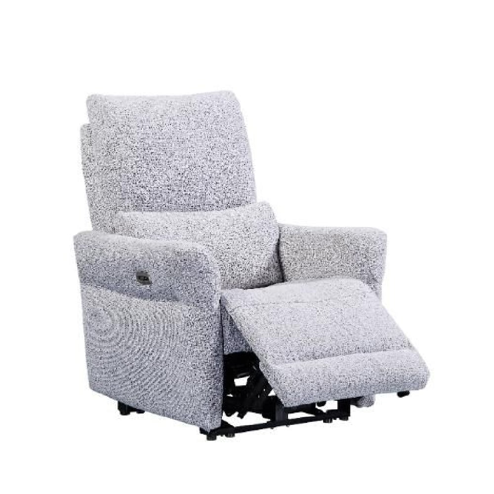 Juneau Fabric Recliner 1 Seater Sofa In Dove