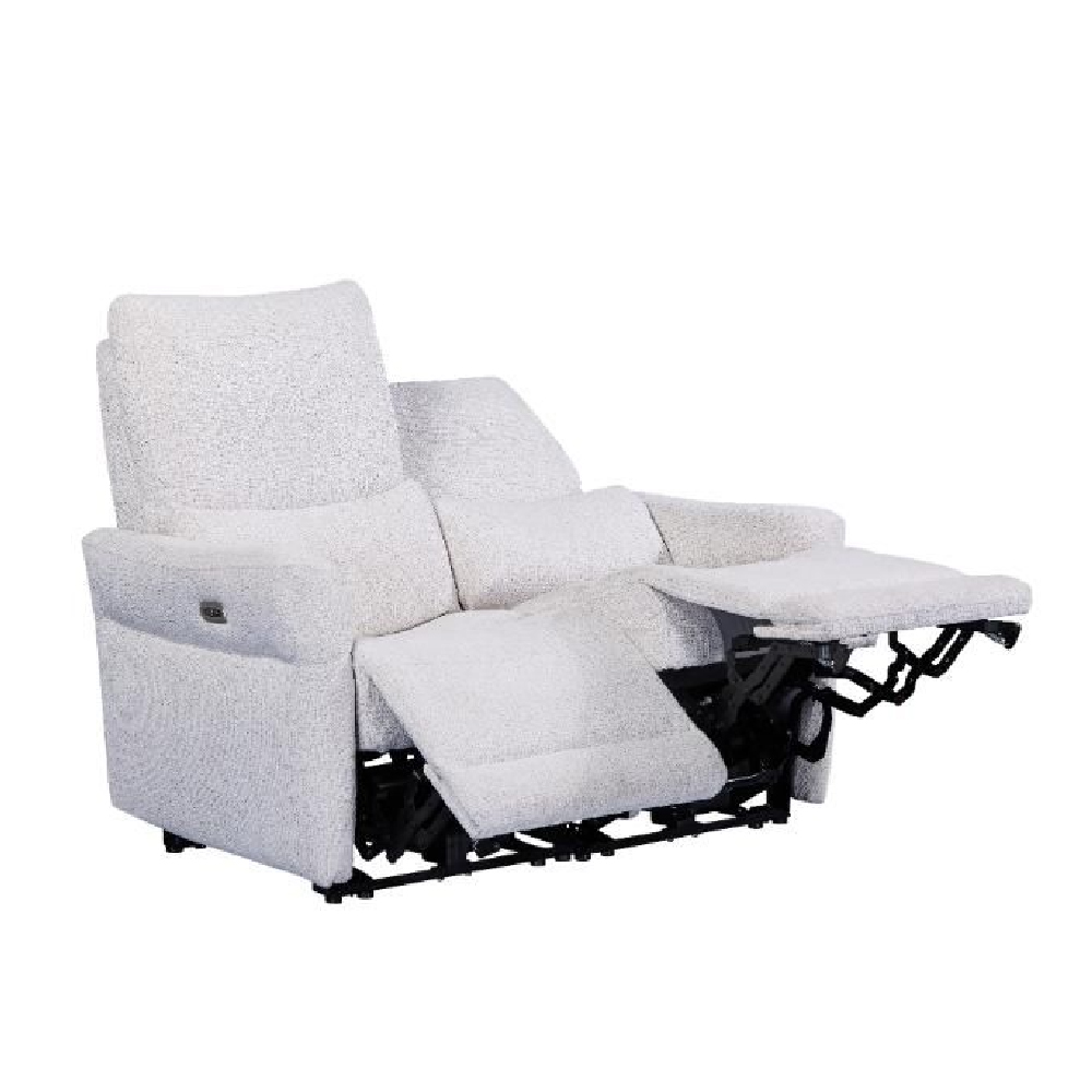Juneau Fabric Recliner 2 Seater Sofa In Biscuit