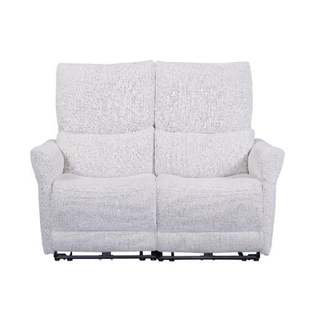 Juneau Fabric Recliner 2 Seater Sofa In Biscuit