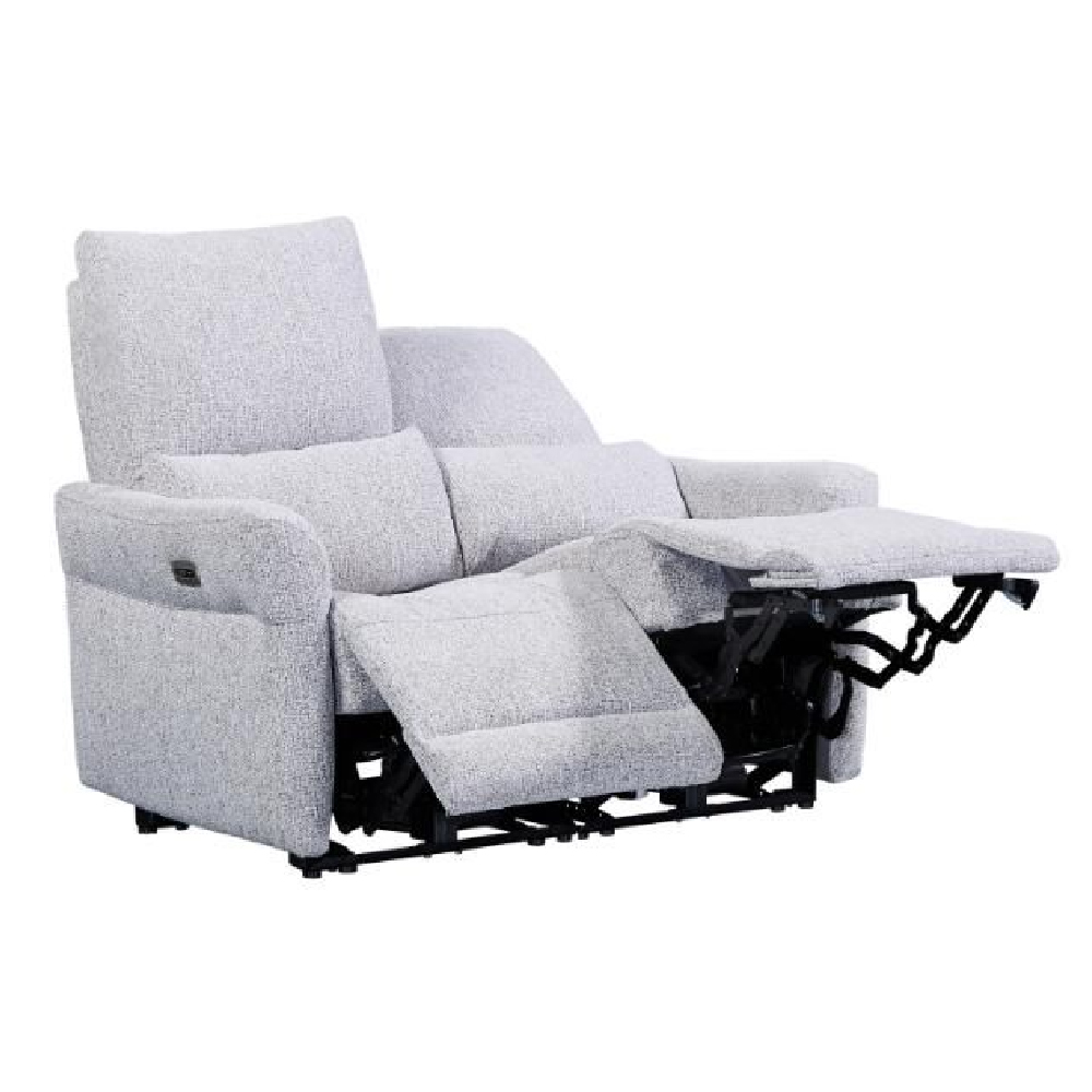 Juneau Fabric Recliner 2 Seater Sofa In Dove