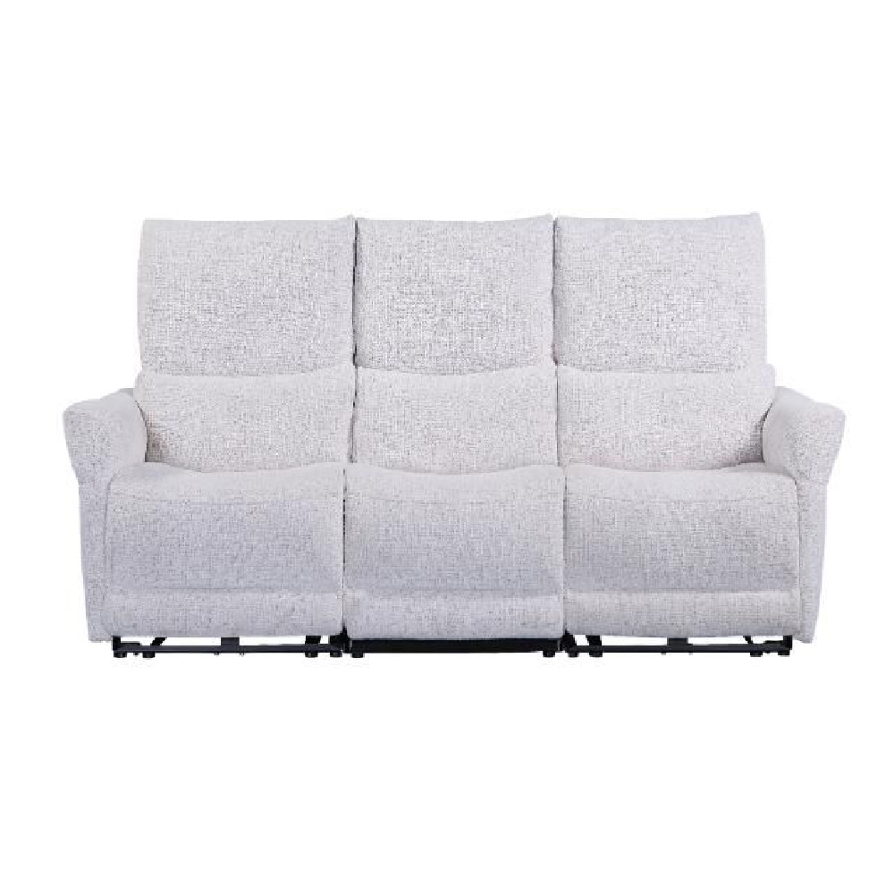Juneau Fabric Recliner 3 Seater Sofa In Biscuit