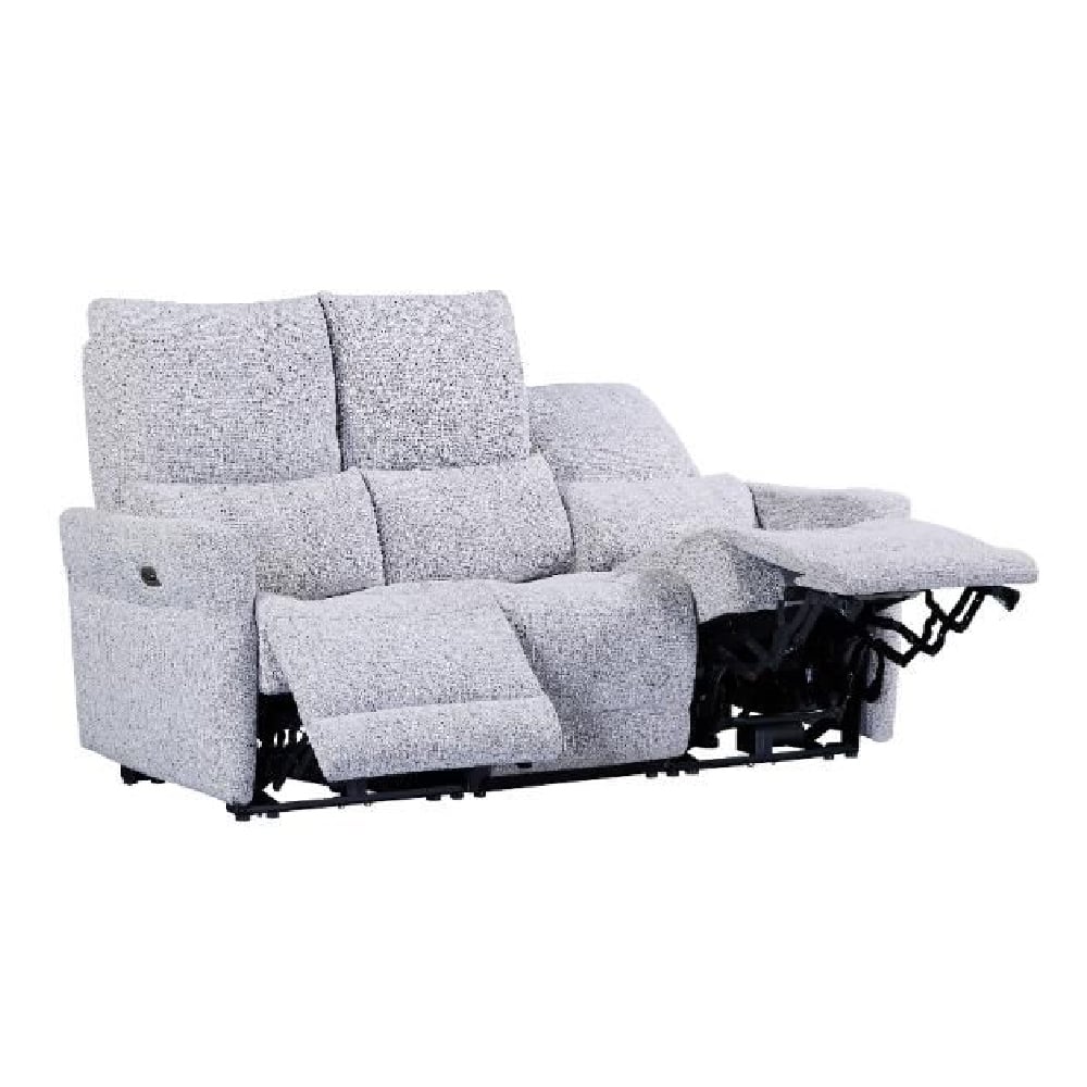 Juneau Fabric Recliner 3 Seater Sofa In Dove