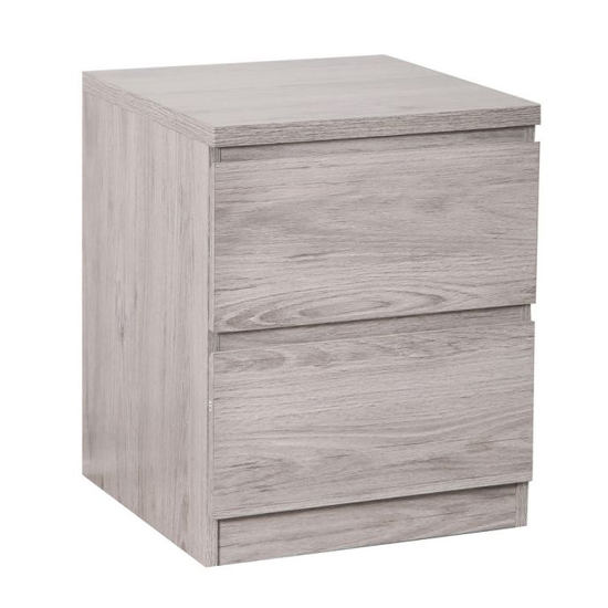 Jadiel Bedside Cabinet In Grey Oak With 2 Drawers_2