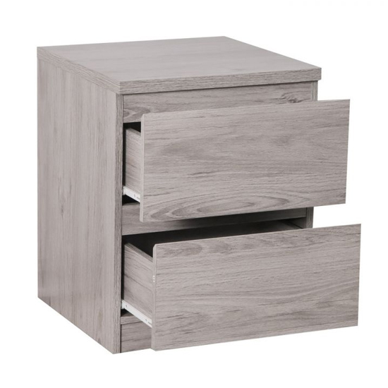 Jadiel Bedside Cabinet In Grey Oak With 2 Drawers_4