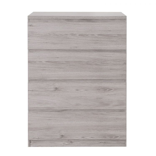 Jadiel Chest Of Drawers In Grey Oak With 4 Drawers