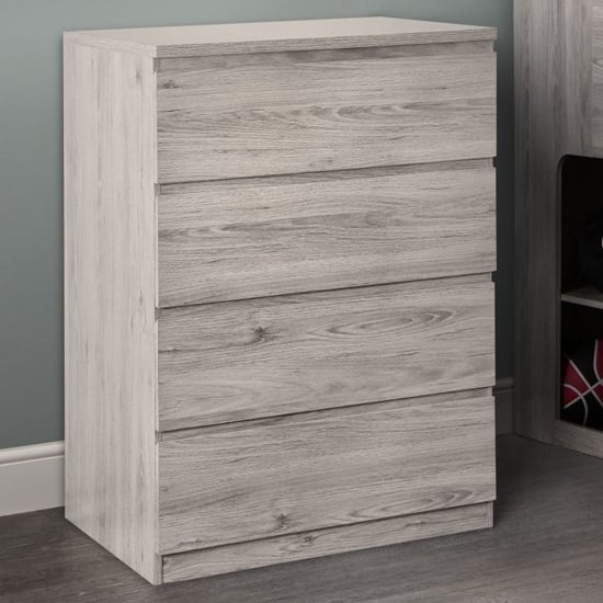 Read more about Jadiel chest of drawers in grey oak with 4 drawers