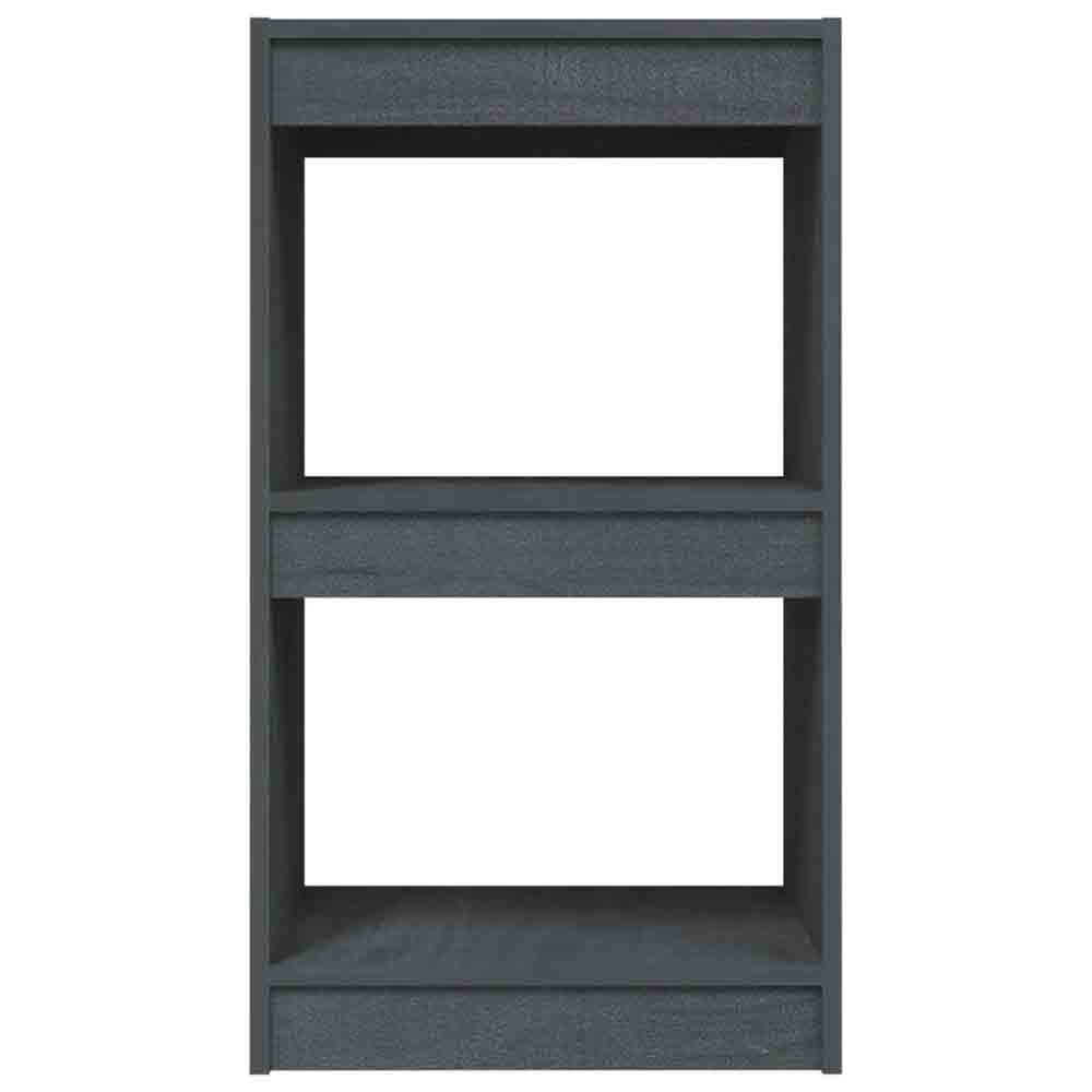 Jupiter Wooden Bookcase With 2 Compartments In Grey