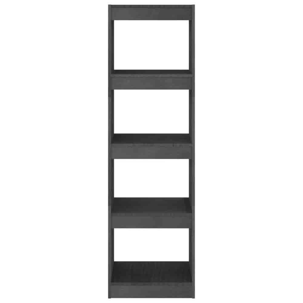 Jupiter Wooden Bookcase With 4 Compartments In Grey