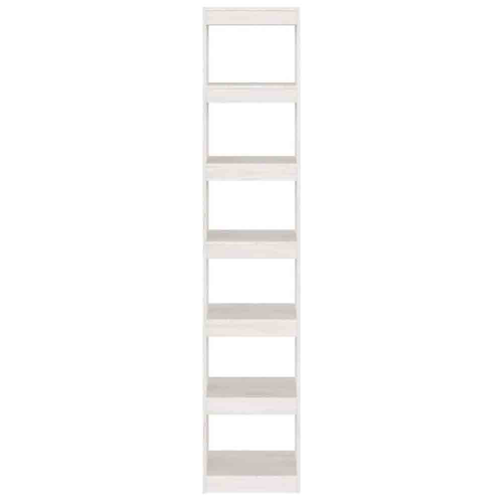 Jupiter Wooden Bookcase With 6 Compartments In White