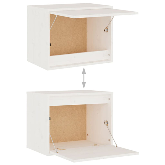 Kacela Solid Pinewood Entertainment Unit In White