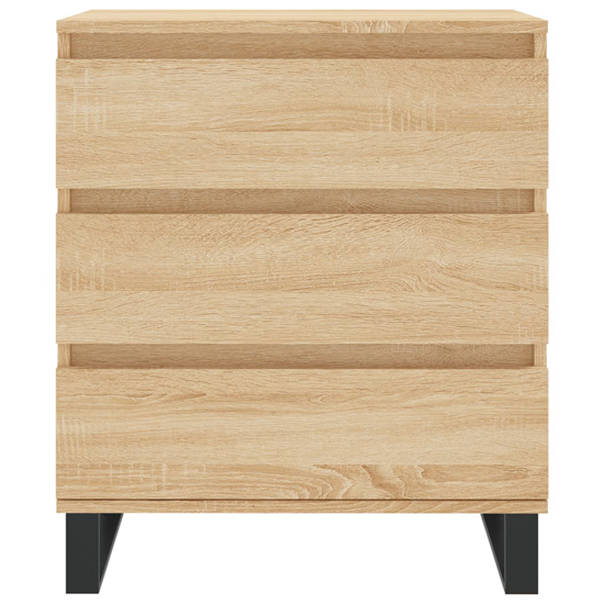 Kacia Wooden Chest Of 3 Drawers In Sonoma Oak