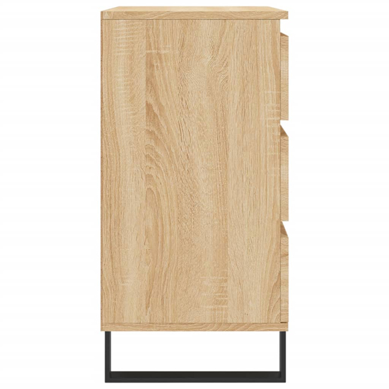 Kacia Wooden Chest Of 3 Drawers In Sonoma Oak