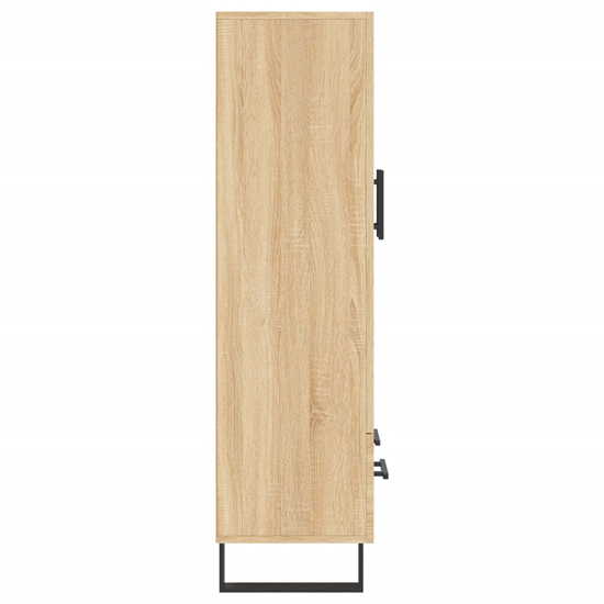 Kacia Wooden Highboard With 2 Doors 1 Drawers In Sonoma Oak