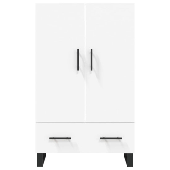 Kacia Wooden Highboard With 2 Doors 1 Drawers In White
