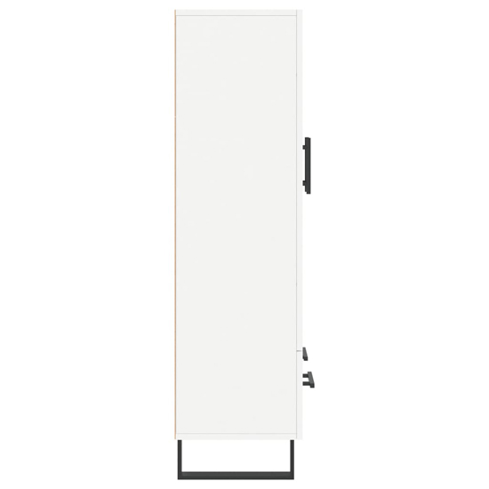 Kacia Wooden Highboard With 2 Doors 1 Drawers In White