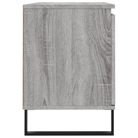 Kacia Wooden TV Stand With 2 Doors In Grey Sonoma Oak