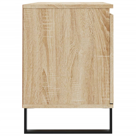 Kacia Wooden TV Stand With 2 Doors In Sonoma Oak