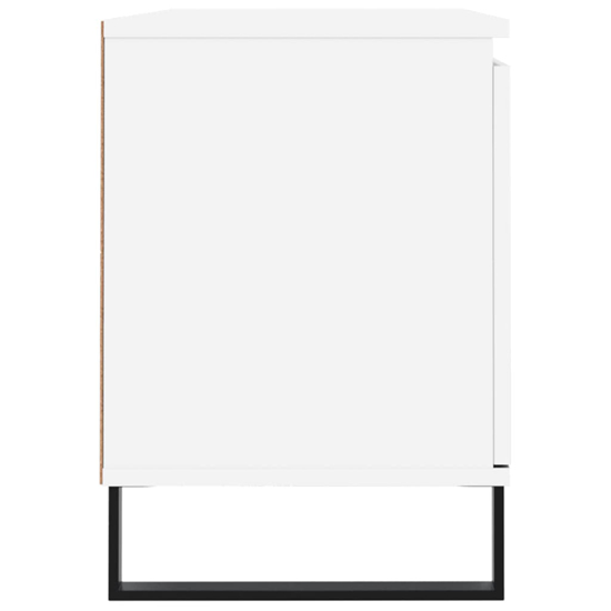 Kacia Wooden TV Stand With 2 Doors In White