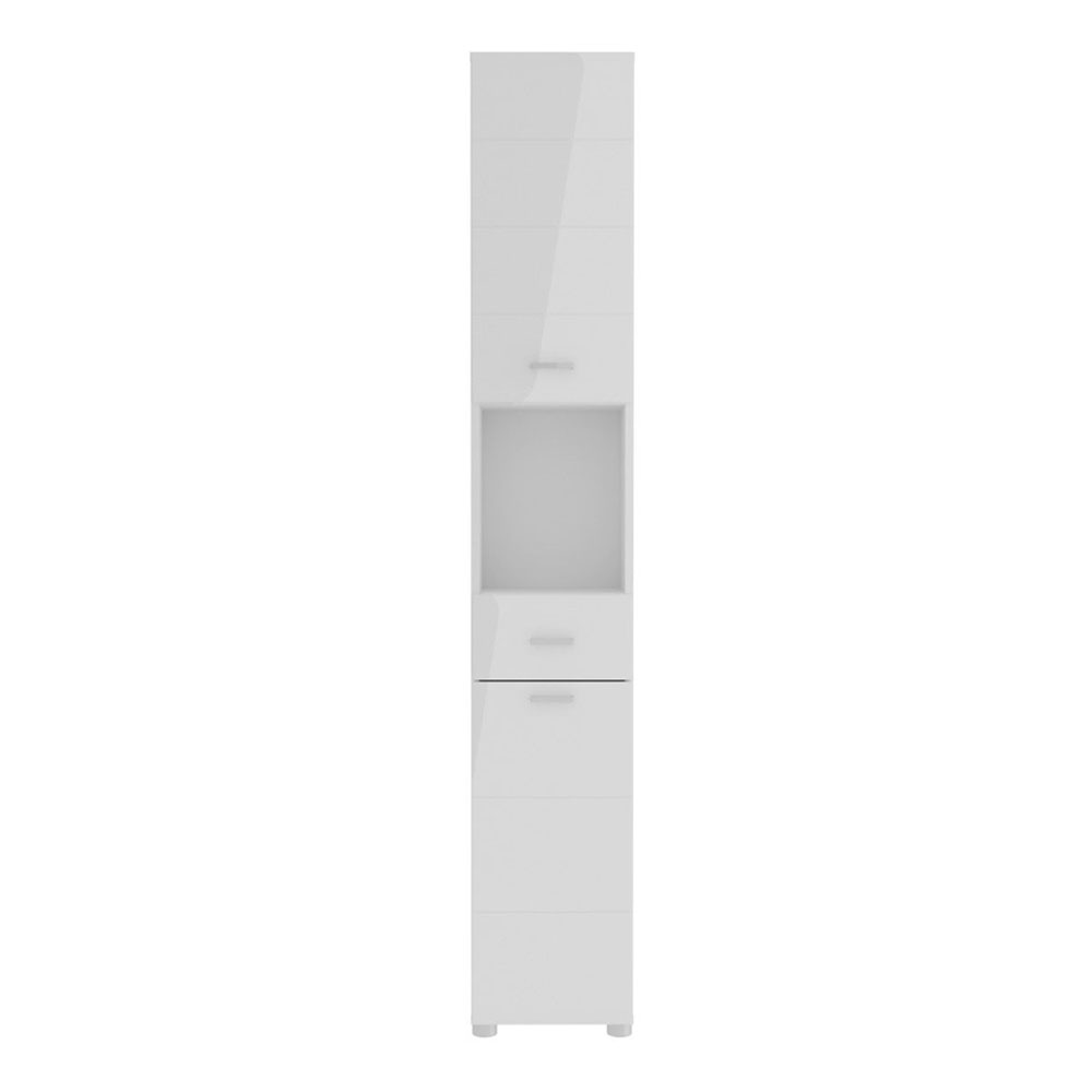 Kaelio Wooden Bathroom Furniture Set with White High Gloss Front