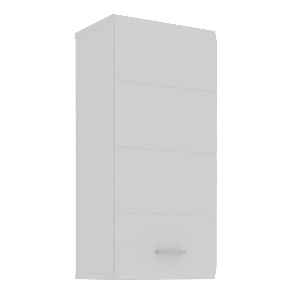 Kaelio Wooden Wall Mounted Bathroom Storage Cabinet with White High Gloss Front