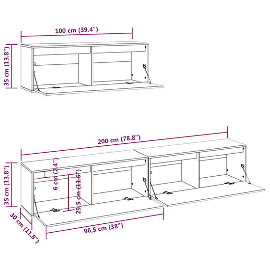 Kahoni Solid Pinewood Entertainment Unit In White