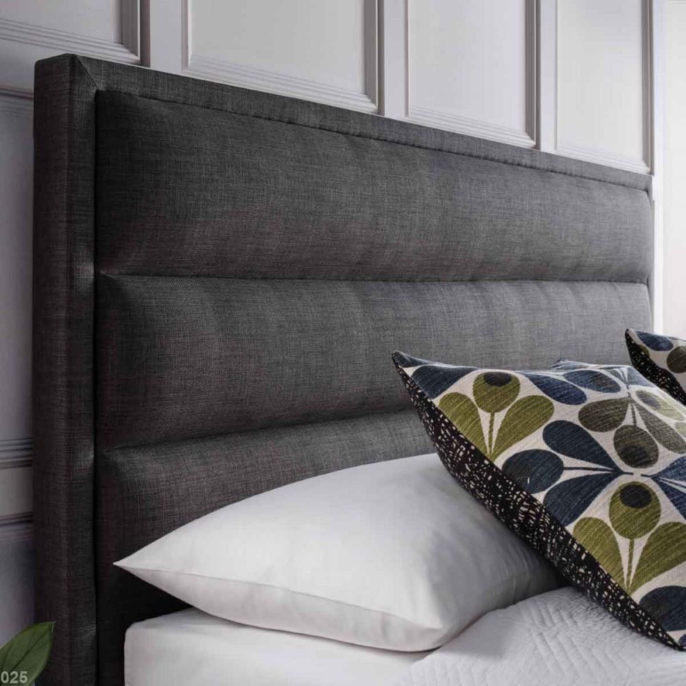 Kahului Fabric Ottoman Storage Super King Size Bed In Pendle Slate
